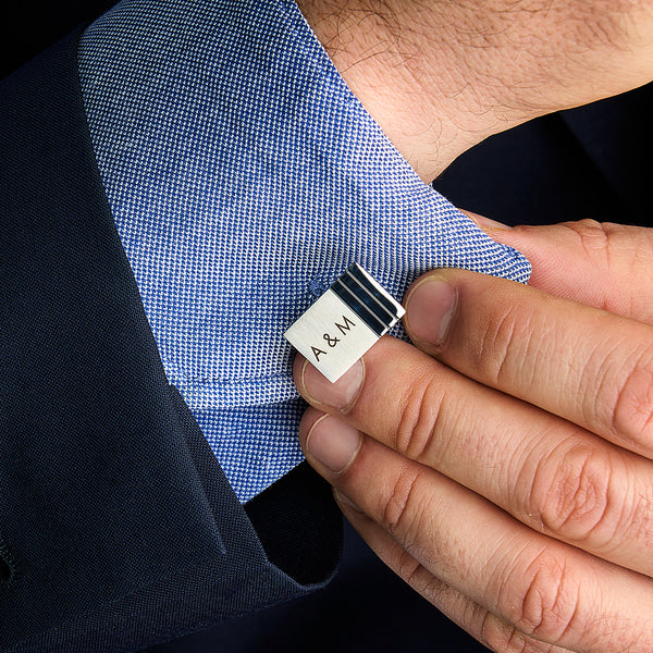 Cufflinks with engraving stainless steel