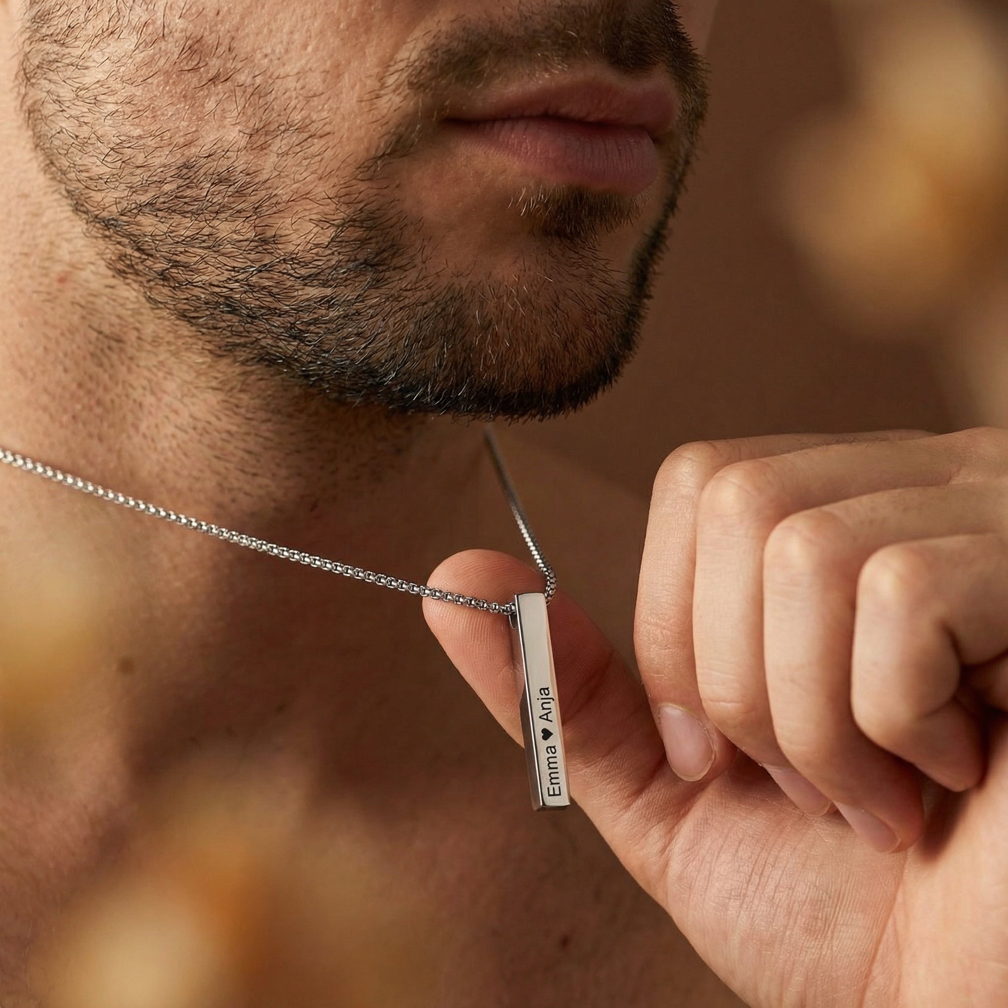 Säulenkette mit Gravur