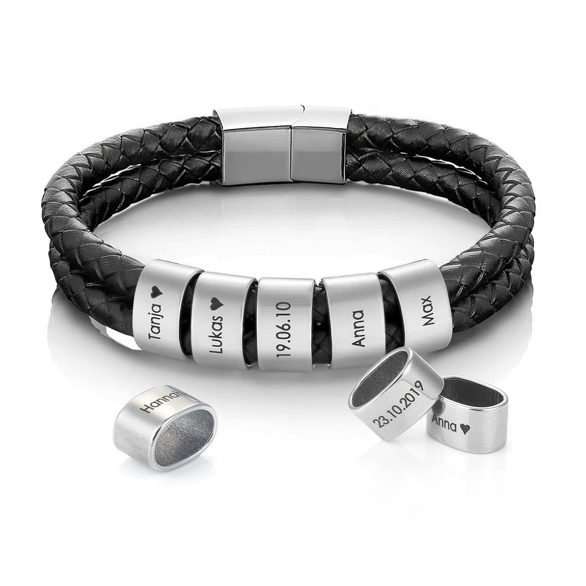 Gravierte Clip - Beads - Papasplatz